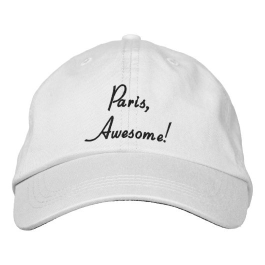 Paris, fantastisch! Zitat-justierbare Kappe (Vorderseite)
