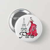 Paris Fashion Button (Vorne & Hinten)