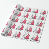 Paris Fashion Geschenkpapier (Ungerollt)