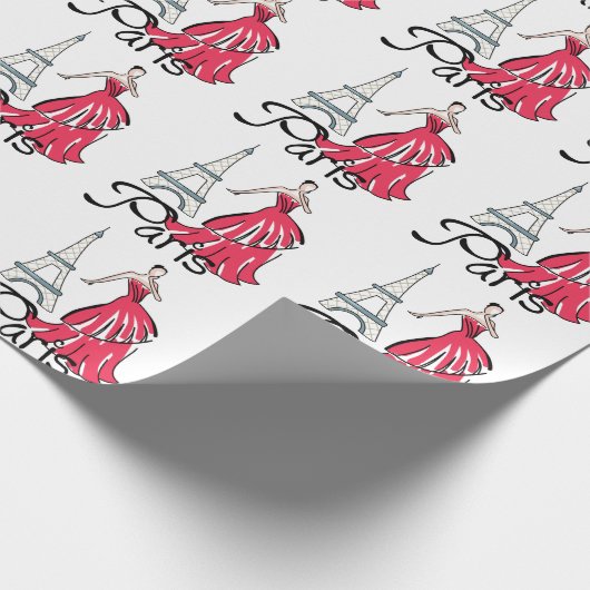 Paris Fashion Geschenkpapier (Ecke)