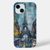 Paris Fashion Night Case-Mate iPhone Hülle (Rückseite)