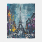 Paris Fashion Night Fleecedecke (Vorderseite)