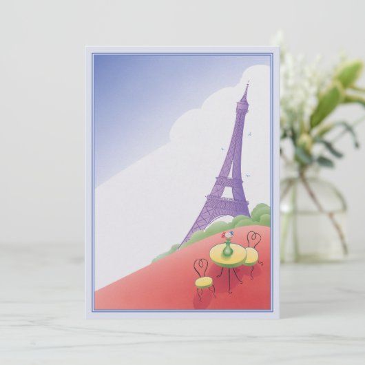 Paris-Feiertag © Einladung (Stehend Vorderseite)