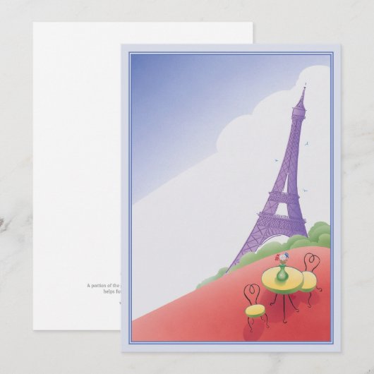 Paris-Feiertag © Einladung (Vorne/Hinten)