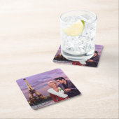 Paris-Feiertag Rechteckiger Pappuntersetzer (Vor Ort)