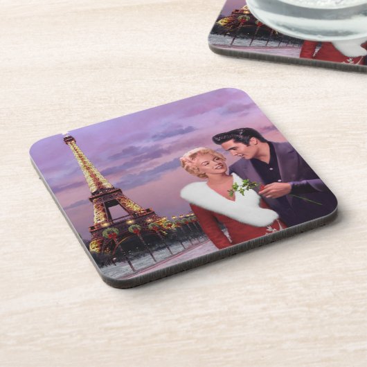 Paris-Feiertag Untersetzer (Linke Seite)