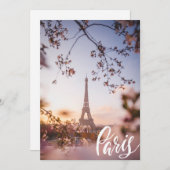 Paris Feiertagskarte (Vorne/Hinten)