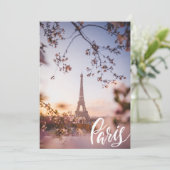 Paris Feiertagskarte (Stehend Vorderseite)