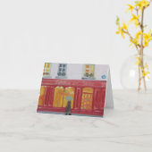 PARIS-FENSTER KAUFENNOTECARD KARTE (Gelbe Blume)