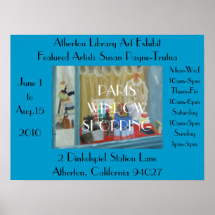 PARIS-FENSTER POSTER