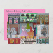 PARIS-FENSTER POSTKARTE (Vorne/Hinten)