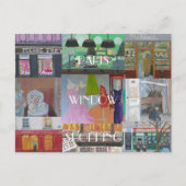 PARIS-FENSTER POSTKARTE (Vorderseite)