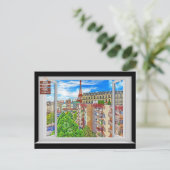 Paris-Fenster Postkarte (Stehend Vorderseite)