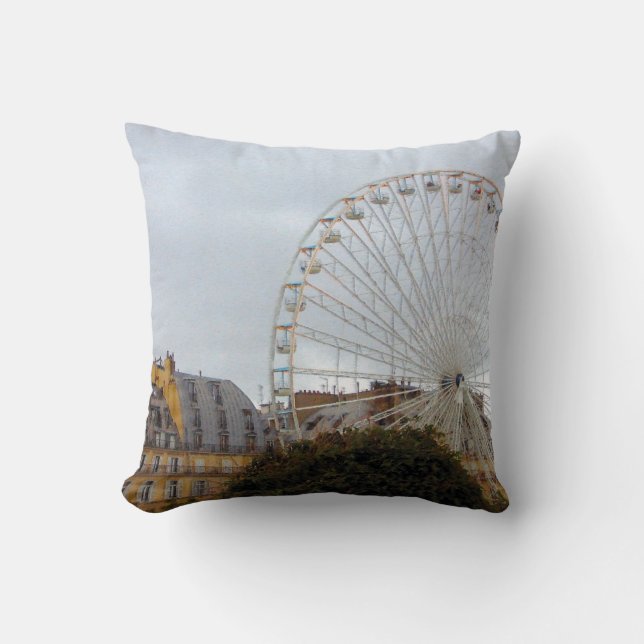 Paris Ferris Wheel Pillow Kissen (Vorderseite)