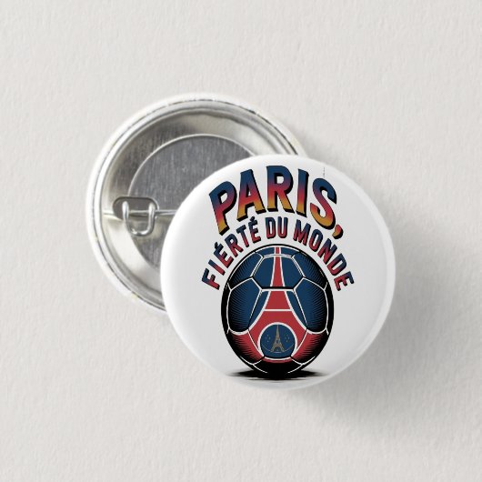 Paris fierte du Monde Button (Vorne & Hinten)