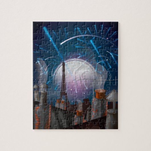 Paris Fireworks Puzzle (Vertikal)
