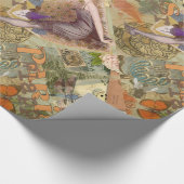 Paris Flapper Art Deco Vintag Geschenkpapier (Ecke)