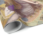 Paris Flapper Art Deco Vintag Geschenkpapier (Rolleneckpunkt)