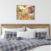 Paris Flapper Art Deco Vintag Leinwanddruck (Insitu (Schlafzimmer))