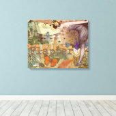 Paris Flapper Art Deco Vintag Leinwanddruck (Insitu (Holzboden))