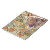 Paris Flapper Art Deco Vintag Notizblock (Rotiert)