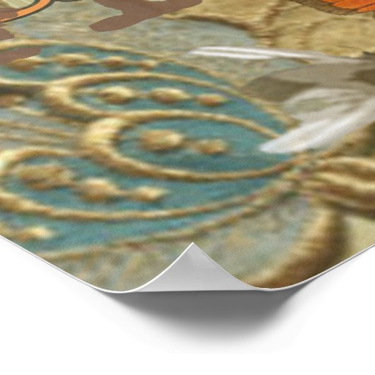 Paris Flapper Art Deco Vintag Poster (Ecke)