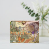 Paris Flapper Art Deco Vintag Postkarte (Stehend Vorderseite)