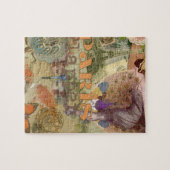 Paris Flapper Art Deco Vintag Puzzle (Horizontal)