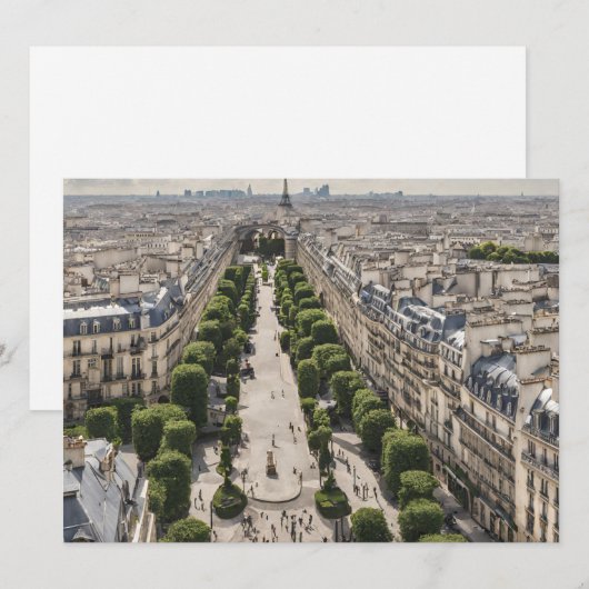 Paris Flat Card (Vorne/Hinten)