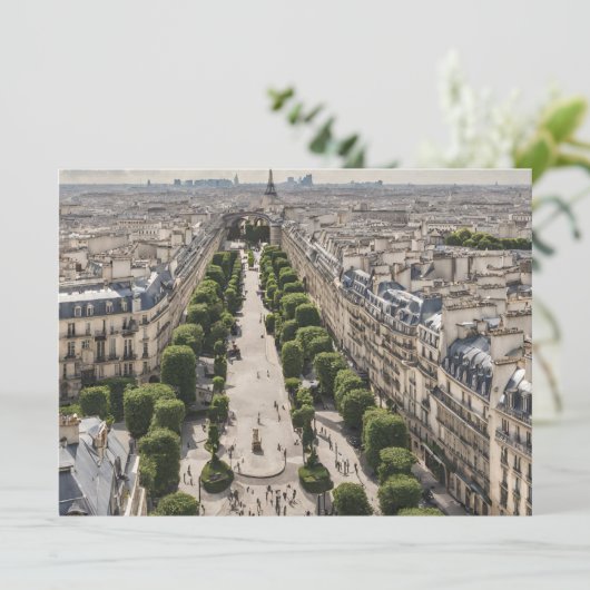 Paris Flat Card (Stehend Vorderseite)