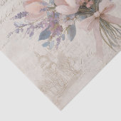 Paris Floral Bouquet Vintage French Ephemera Seidenpapier (Ausschnitt)