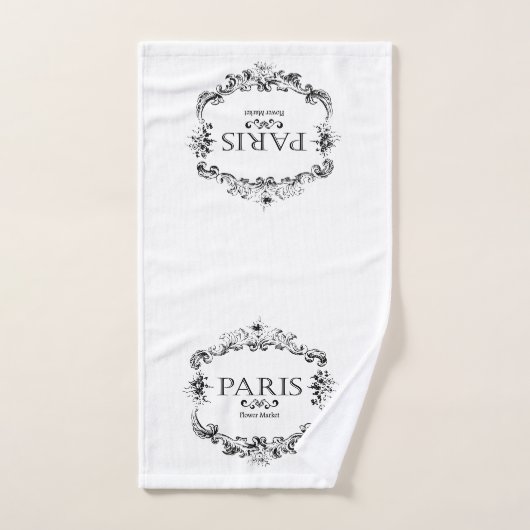 Paris Flower Badhandtuch Set (Handtuch)