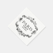 Paris Flower Serviette (Ecke)