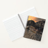 Paris Flusstor Kunst Stadtansicht Sonnenuntergang  Notizblock (Innenseite)