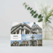 Paris Foto Collage Postcard Postkarte (Stehend Vorderseite)