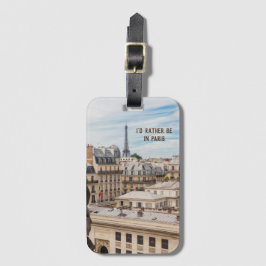 Paris-Foto-Geschenk mit Reiseangebot Gepäckanhänger