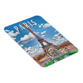 Paris Foto Vintage Magnet (Rechte Seite)