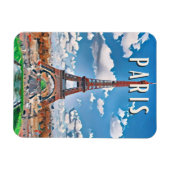 Paris Foto Vintage Magnet (Horizontal)