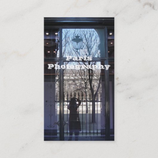 Paris-Fotografie Visitenkarte (Vorderseite)