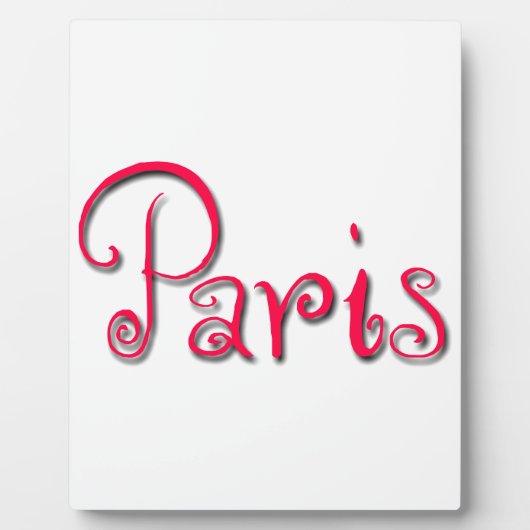 Paris Fotoplatte (Vorderseite)