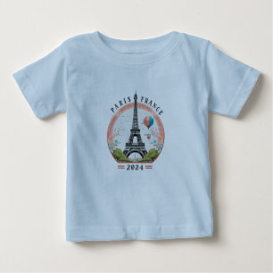 Paris France 2024 Baby T - Shirt, Paris Frankreich Baby T-shirt