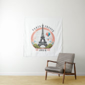 Paris France 2024 Tapestrys, Eiffelturm Wandteppich (Beispiel)