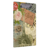 Paris France Antique Artwork Collage Eiffel Franzö Klemmbrett (Rechts)