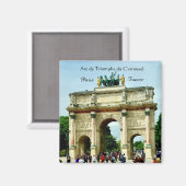 Paris France - Arc de Triomphe du Carrousel Magnet (Vorderseite/Rückseite)