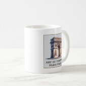 Paris France Arc de Triomphe Kaffeetasse (VorderseiteRechts)