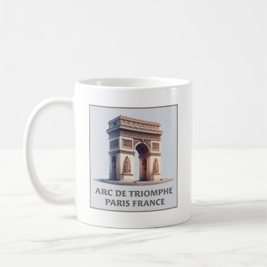 Paris France Arc de Triomphe Kaffeetasse (Links)