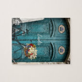 Paris France Bike Floral Jigsaw Puzzle (Horizontal)