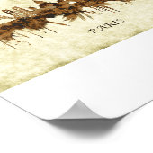 Paris France Cityscape Poster (Ecke)