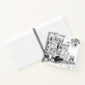Paris France Doodle Notizblock (Innenseite)