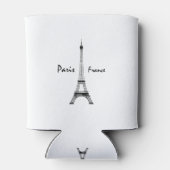 Paris France Eiffel Tower Dosenkühler (Rückseite)